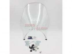 Ветровое стекло Givi прозрачное под круглую фару на мотоцикл (универсальное)