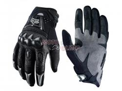 Мото перчатки кожа+текстиль FOX Bomber черный для мотоцикла