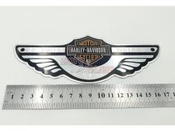 Шильдик на бензобак (эмблема) Harley-Davidson, 100лет,1903-2003г крылья (175*65мм)